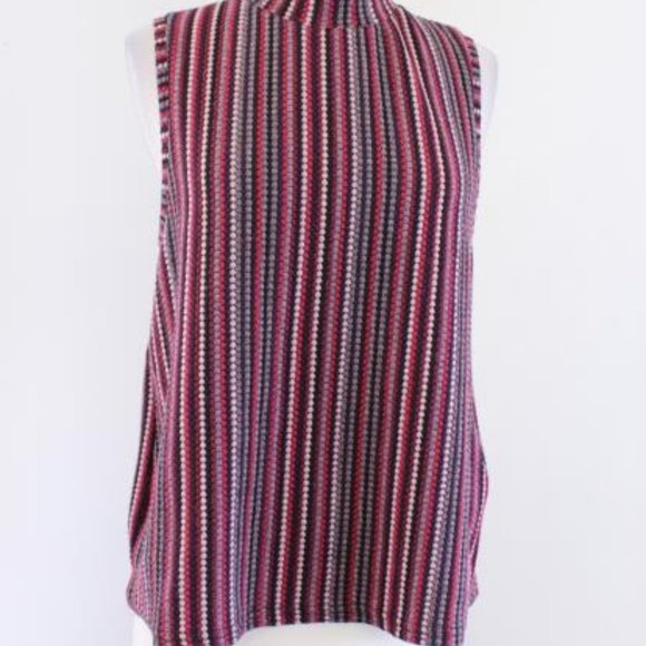 Anthropologie Postmark Polka Dot Sweater Knit Tank - Picture 3 of 7